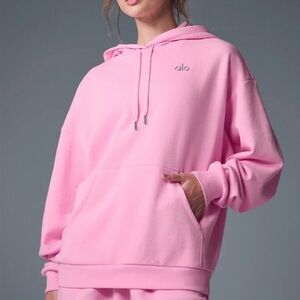 ALO Yoga Accolade Hoodie - Sweet Pink - Size Large